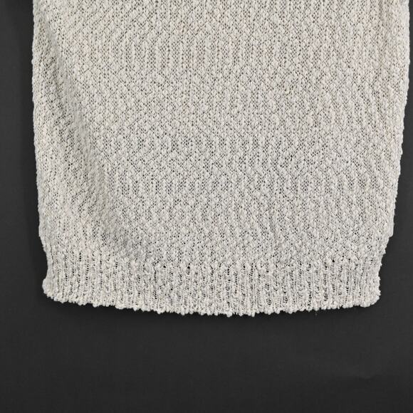 PHILLIP LIM Sweater Womens Size XS Linen Blend Knit Sleeveless Neutral Granola - Picture 3 of 10